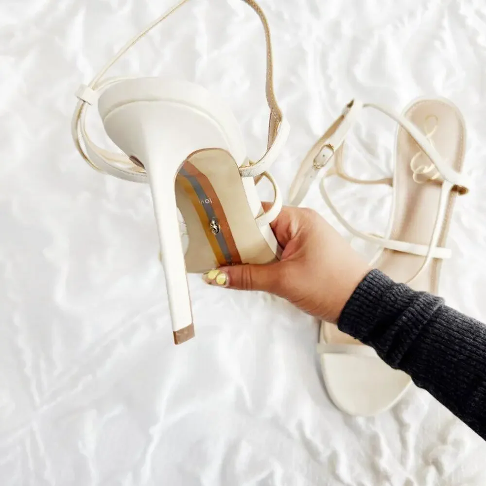 Sam Edelman Delanie Heels Size 10.5 in Ivory